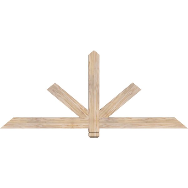Ekena Millwork Kennewick Smooth Timber Gable Bracket, Douglas Fir, 60"W x 25"H x 1 1/2"D x 3 1/2"F, 10/12 Pitch GBW060X25X0204KEN00SDF - main
